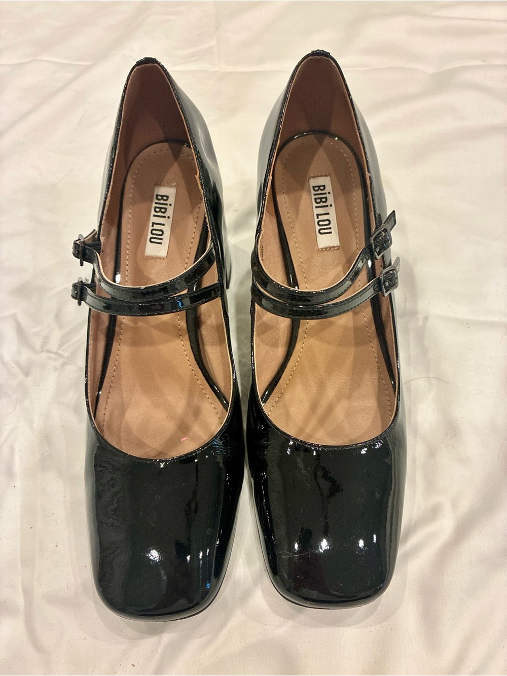 Bibi Lou Women's Black Patent heels